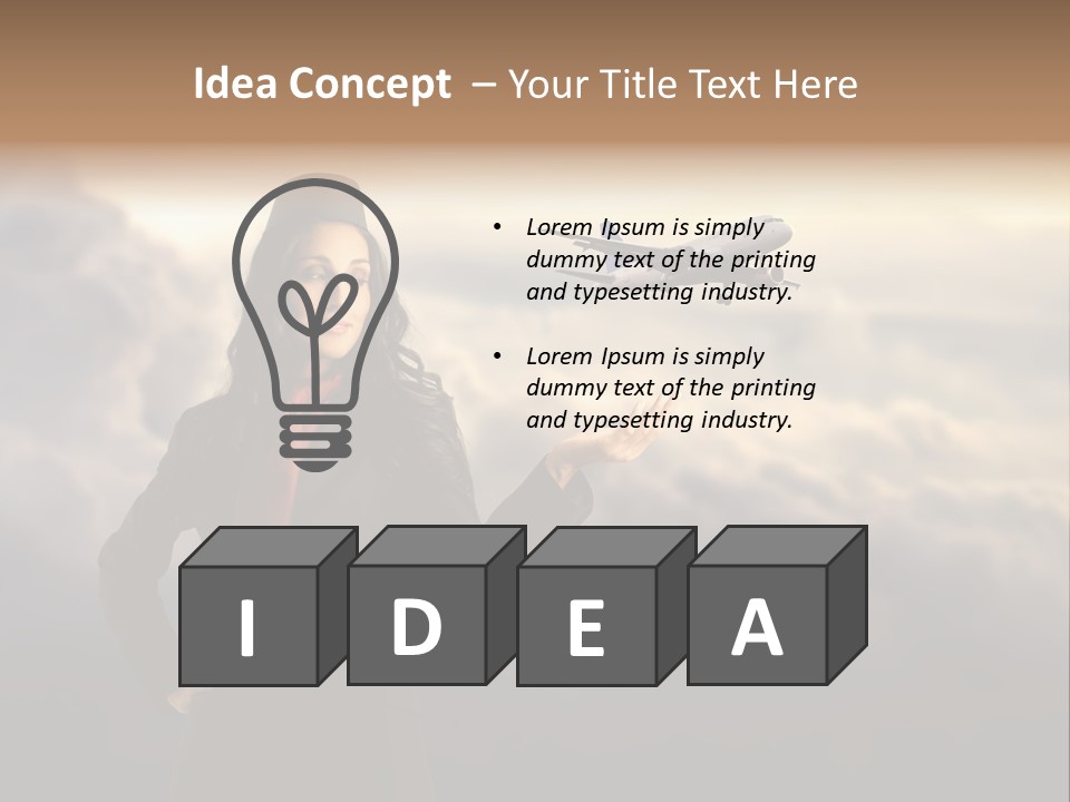 Figure Hand Pretty PowerPoint Template