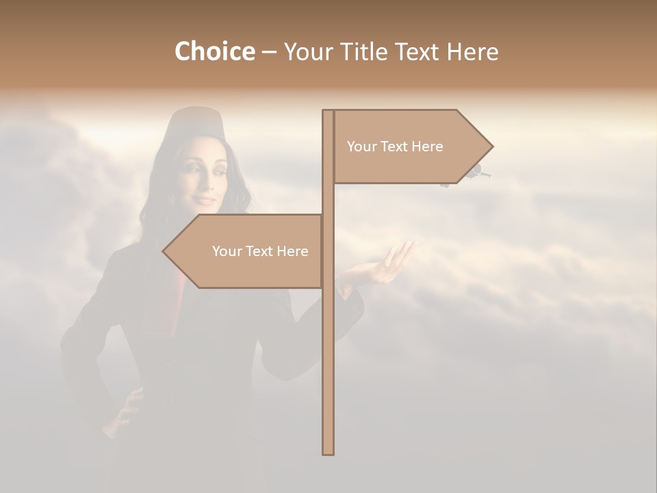 Figure Hand Pretty PowerPoint Template