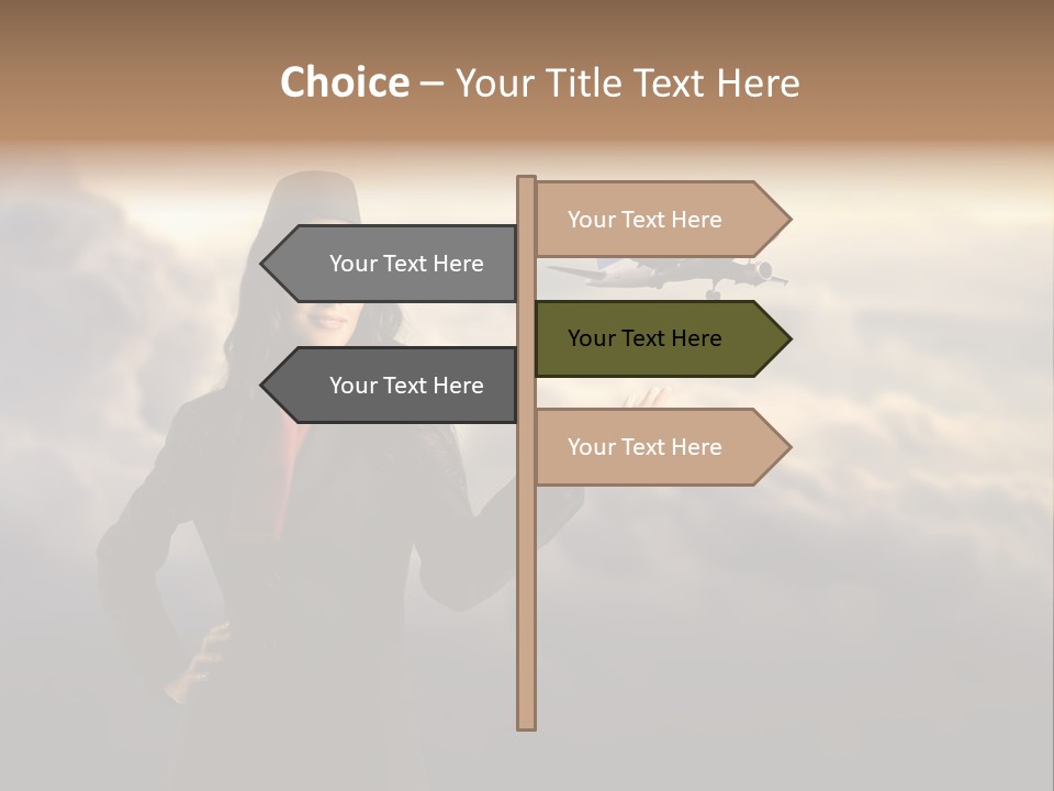 Figure Hand Pretty PowerPoint Template