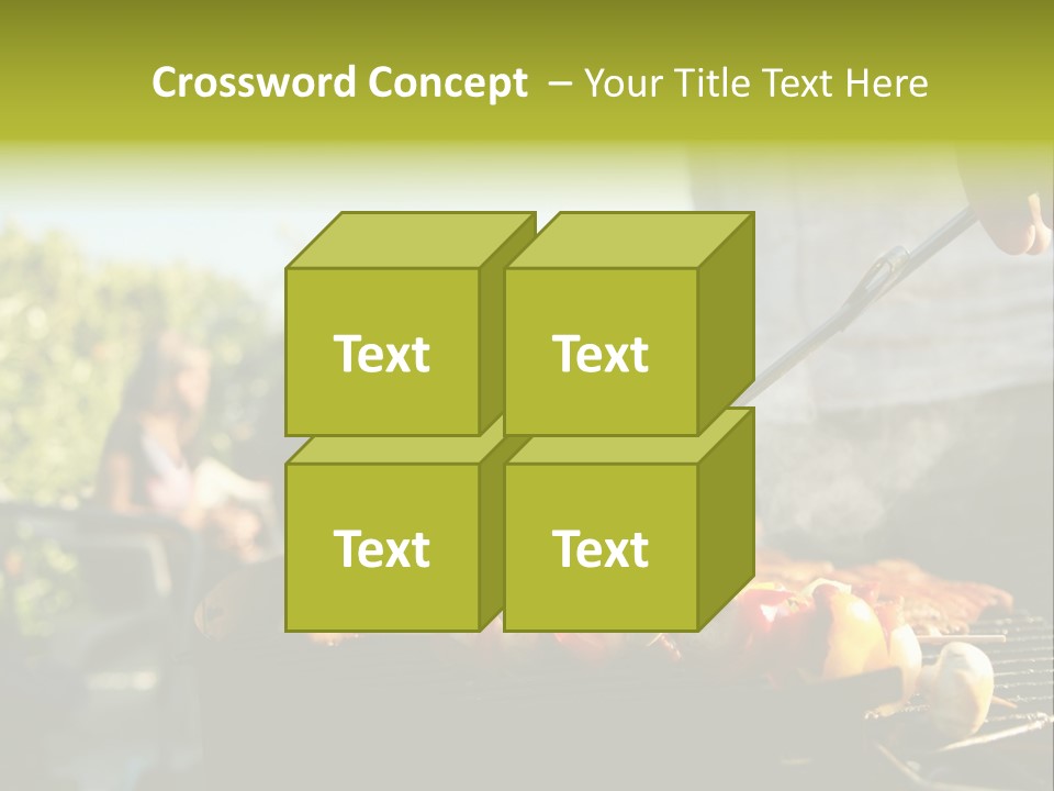 Pretzel Beer Glass Female PowerPoint Template