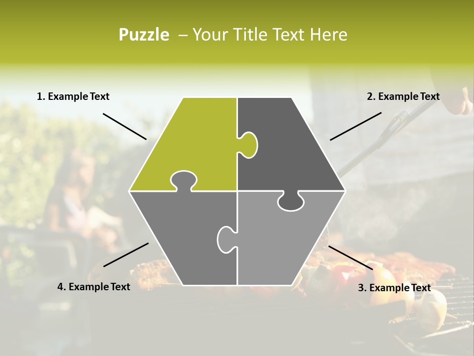 Pretzel Beer Glass Female PowerPoint Template