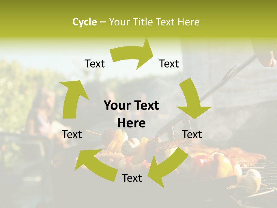 Pretzel Beer Glass Female PowerPoint Template