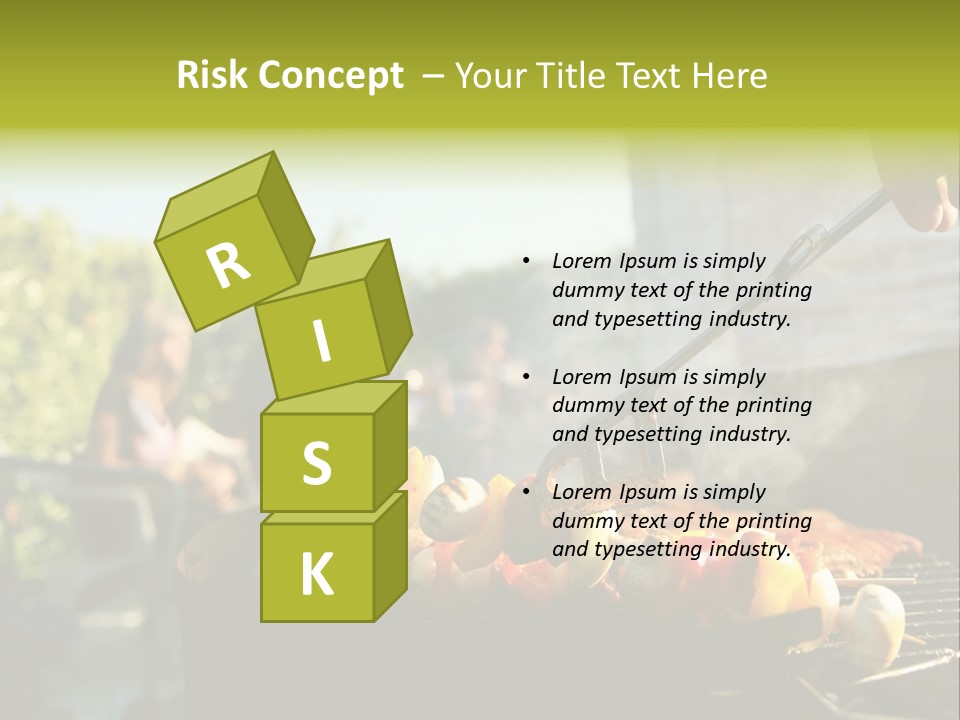 Pretzel Beer Glass Female PowerPoint Template