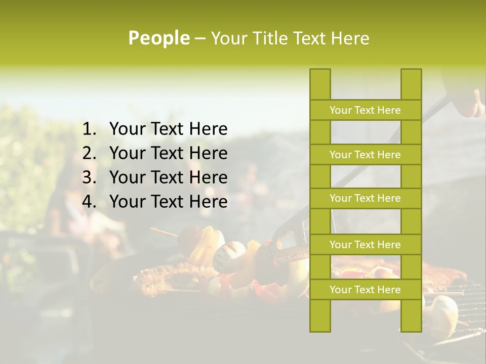 Pretzel Beer Glass Female PowerPoint Template