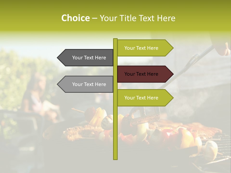 Pretzel Beer Glass Female PowerPoint Template