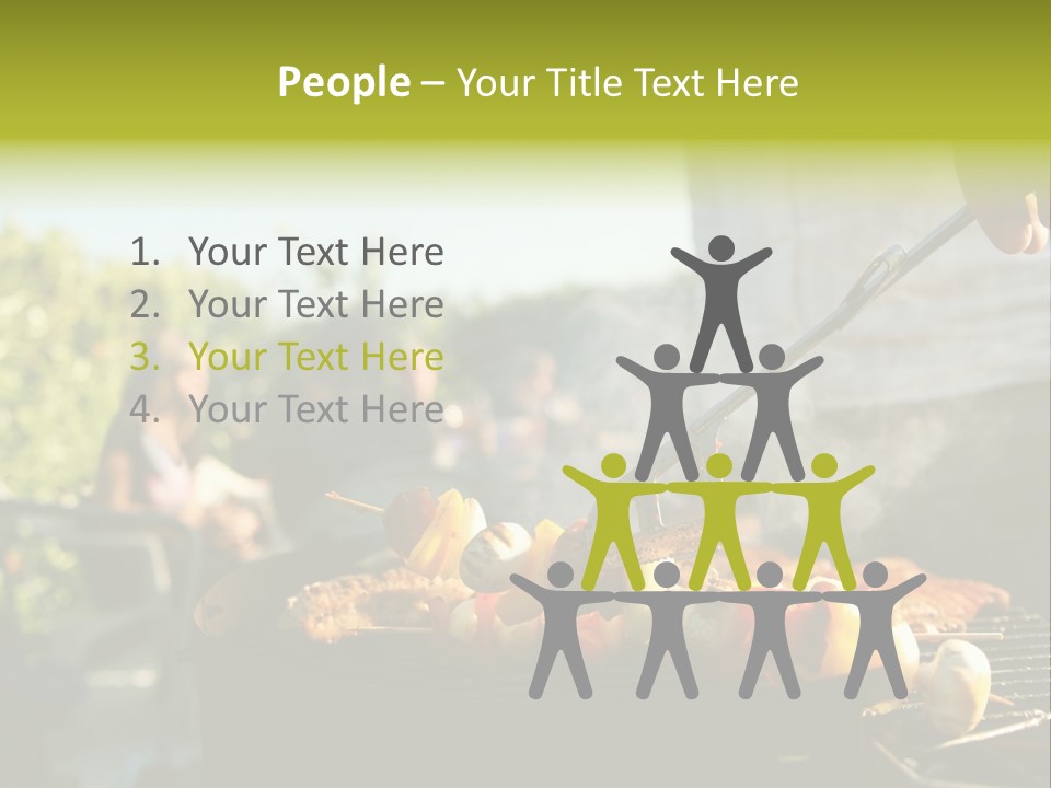 Pretzel Beer Glass Female PowerPoint Template