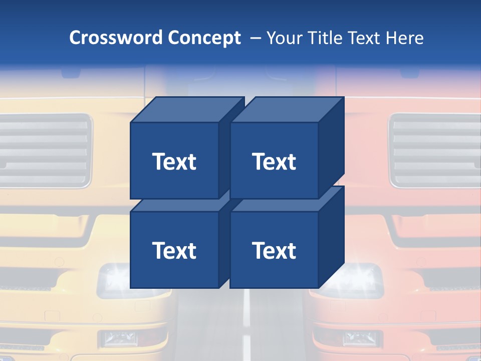 Strength Vision Van PowerPoint Template
