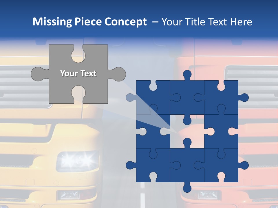 Strength Vision Van PowerPoint Template