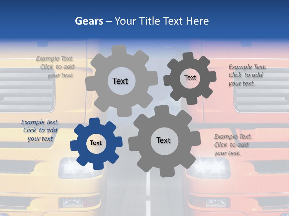 Strength Vision Van PowerPoint Template