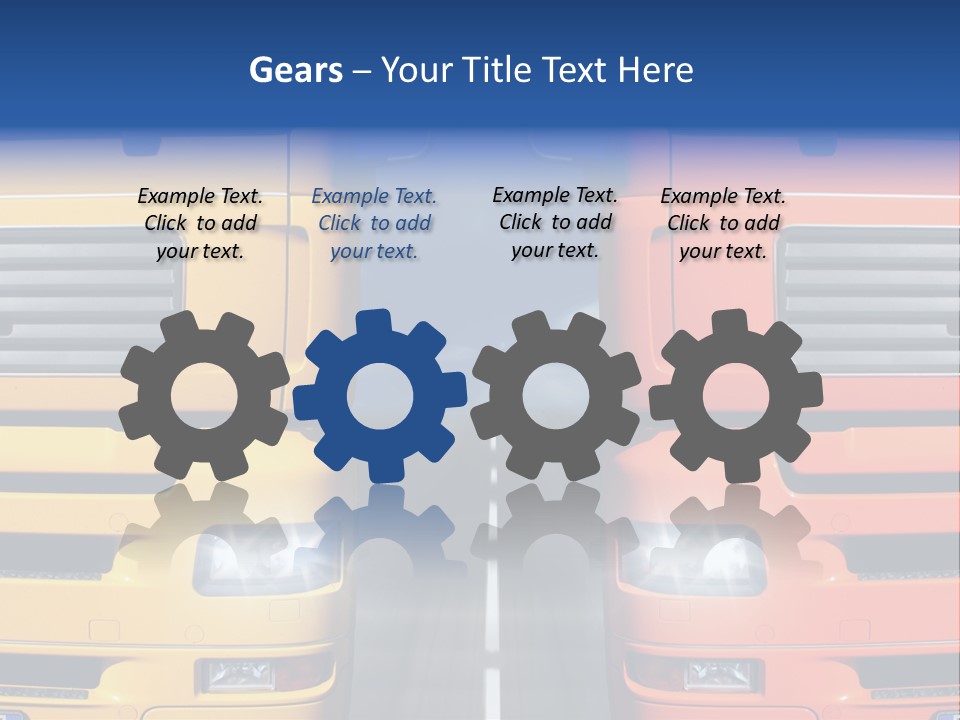 Strength Vision Van PowerPoint Template