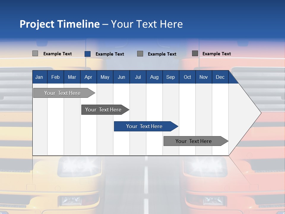 Strength Vision Van PowerPoint Template