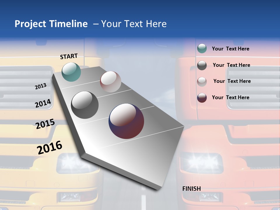 Strength Vision Van PowerPoint Template