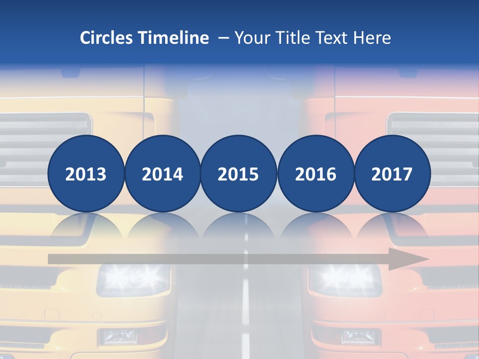 Strength Vision Van PowerPoint Template