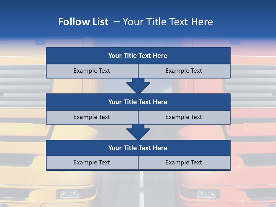 Strength Vision Van PowerPoint Template