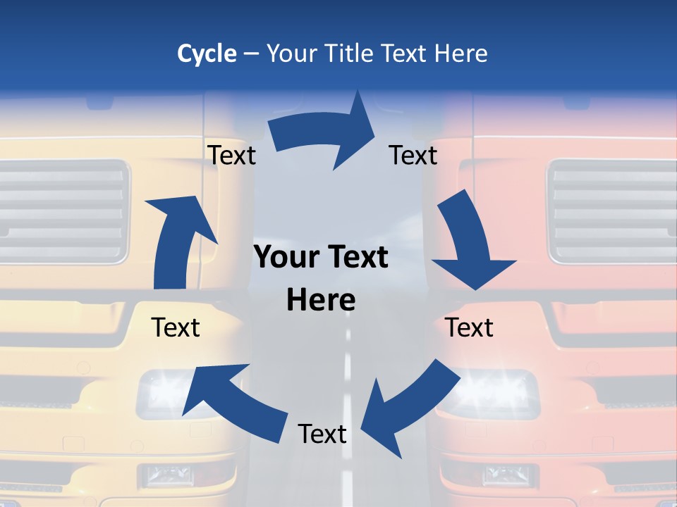 Strength Vision Van PowerPoint Template