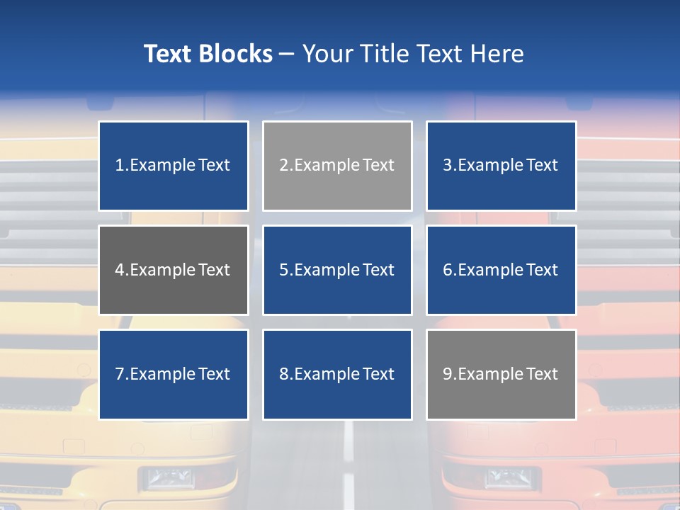 Strength Vision Van PowerPoint Template