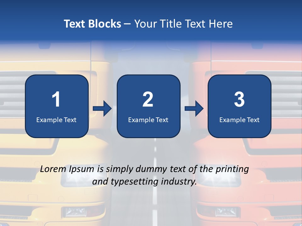 Strength Vision Van PowerPoint Template