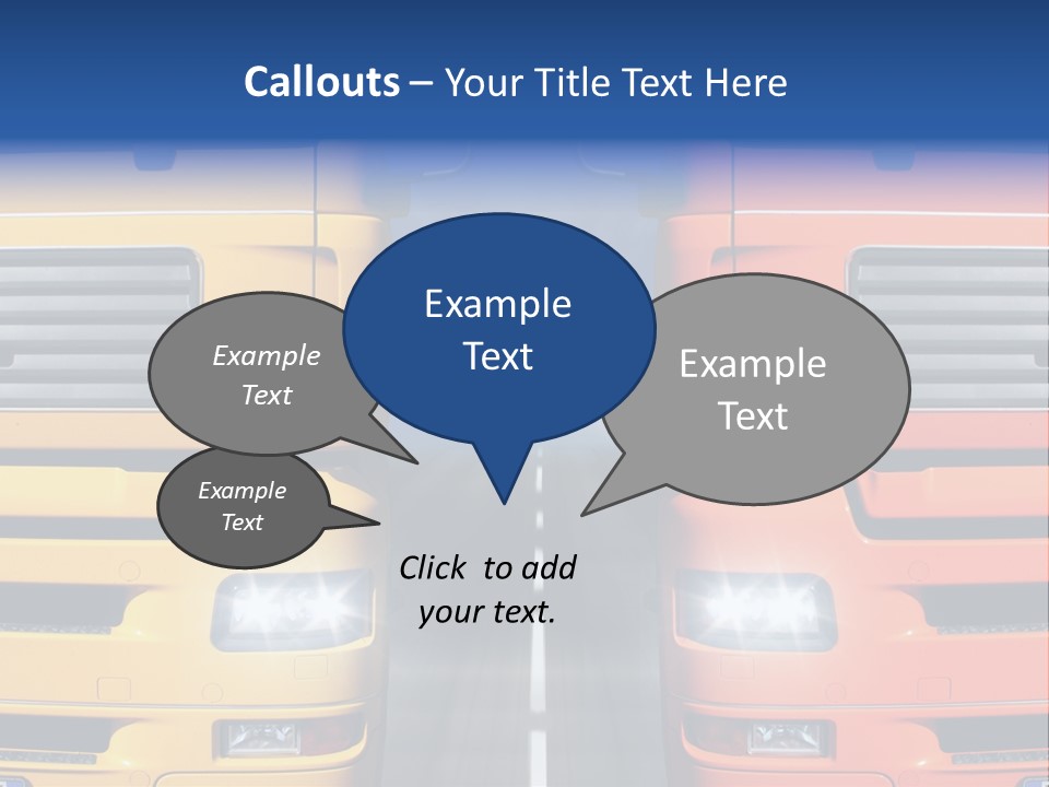 Strength Vision Van PowerPoint Template