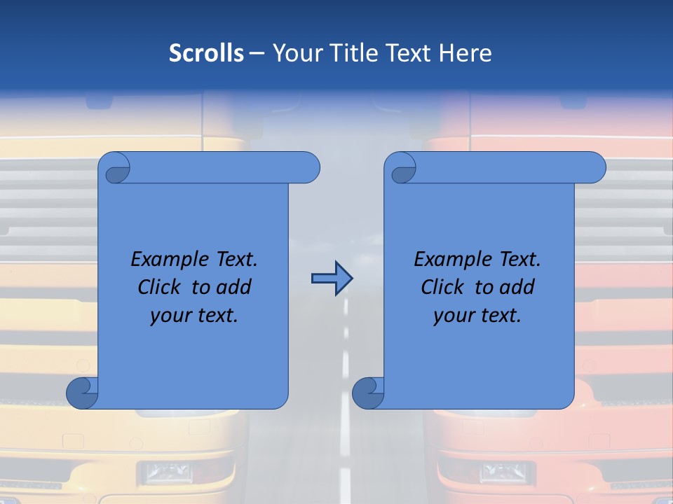 Strength Vision Van PowerPoint Template