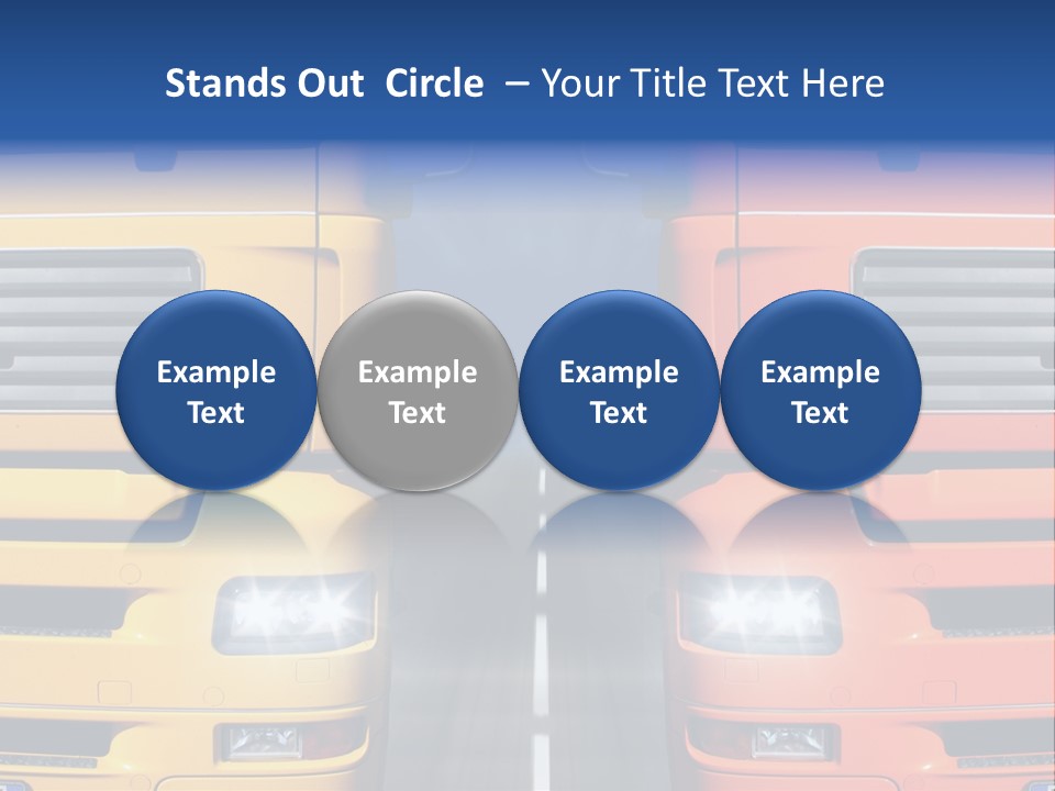 Strength Vision Van PowerPoint Template