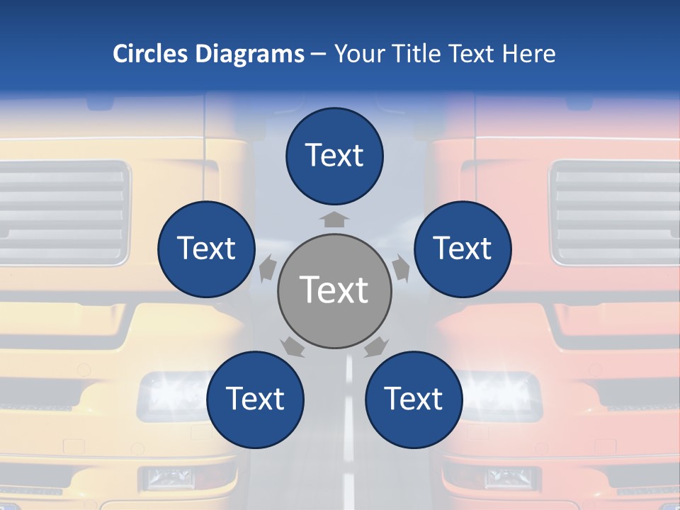 Strength Vision Van PowerPoint Template