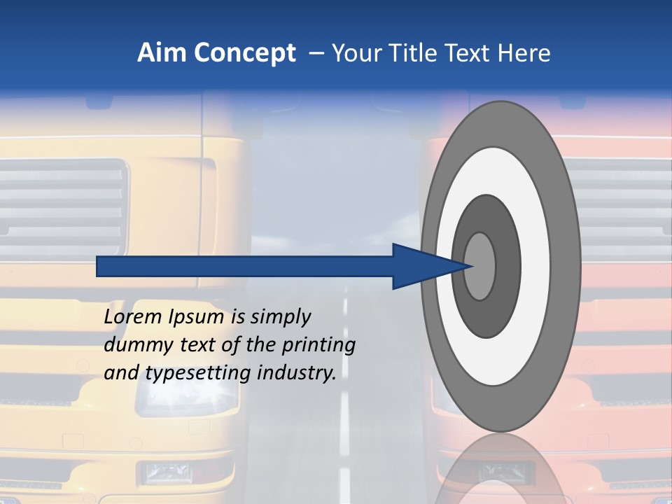 Strength Vision Van PowerPoint Template