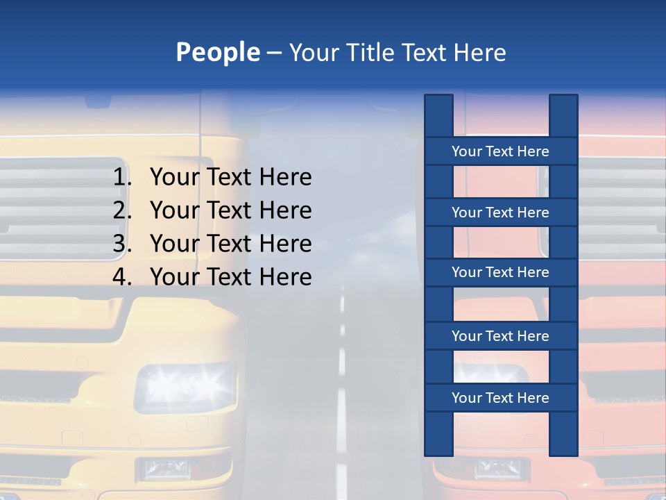Strength Vision Van PowerPoint Template
