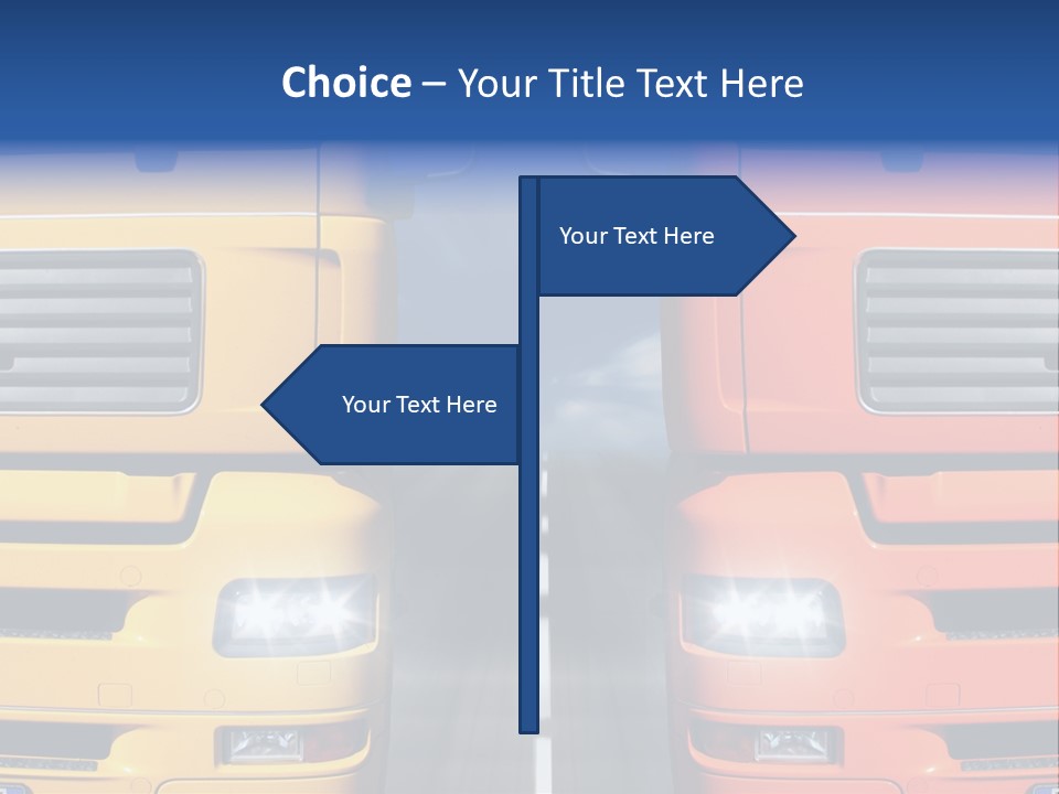 Strength Vision Van PowerPoint Template