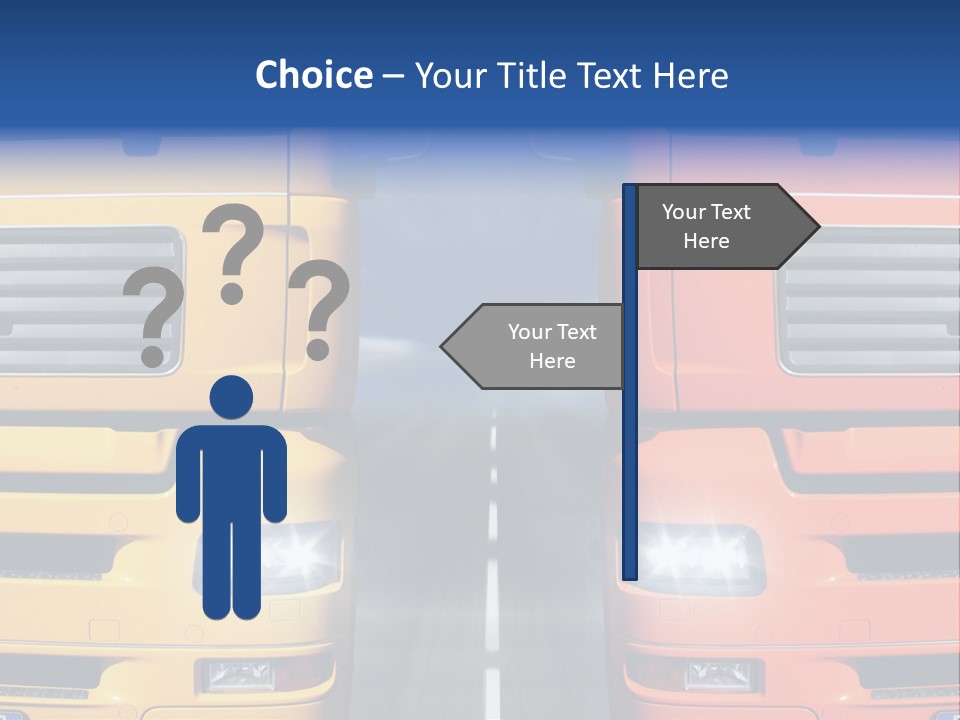 Strength Vision Van PowerPoint Template