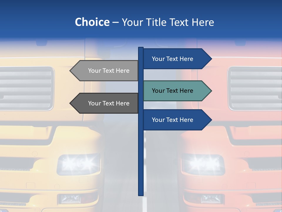 Strength Vision Van PowerPoint Template