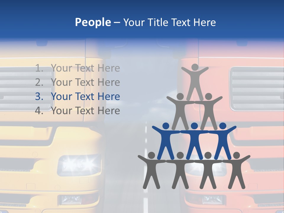 Strength Vision Van PowerPoint Template