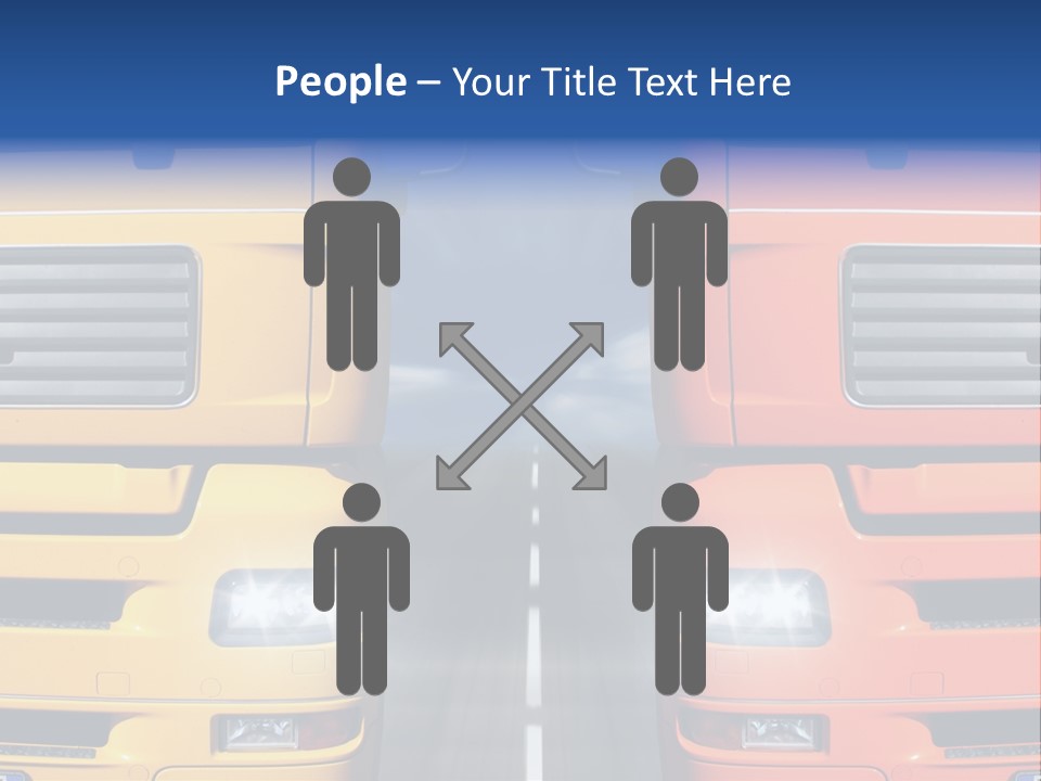 Strength Vision Van PowerPoint Template