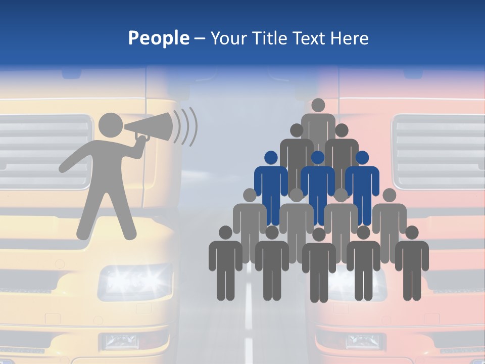 Strength Vision Van PowerPoint Template