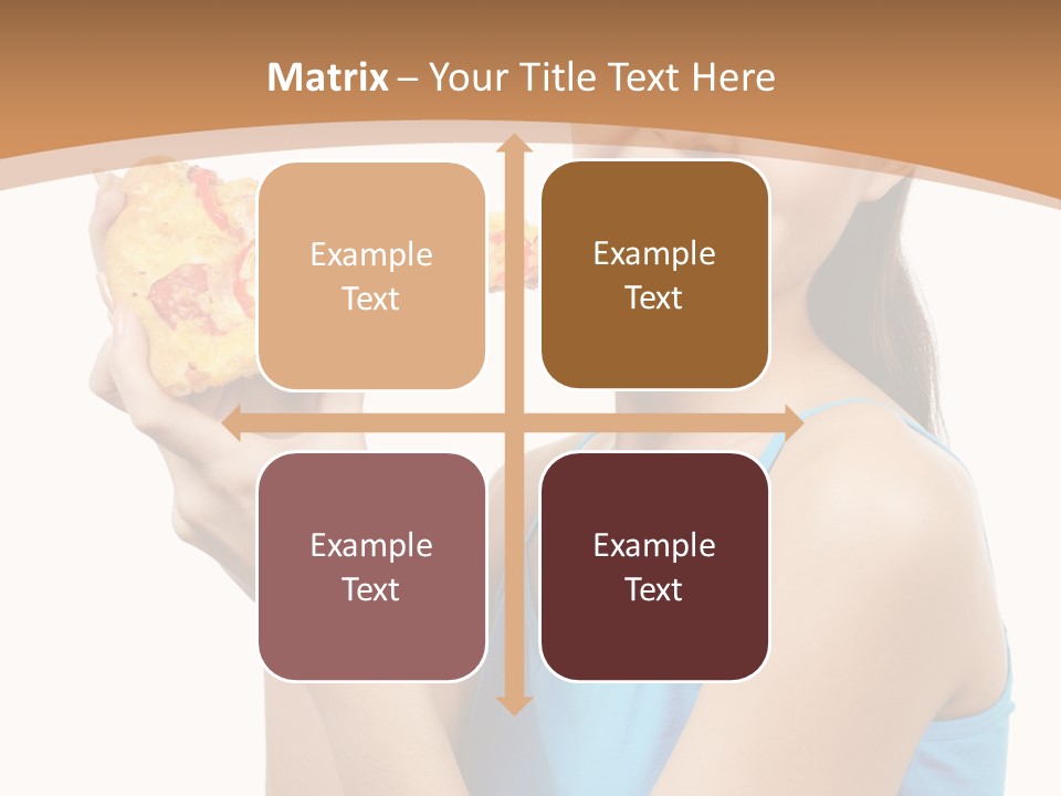 Head Shot Girl Health PowerPoint Template