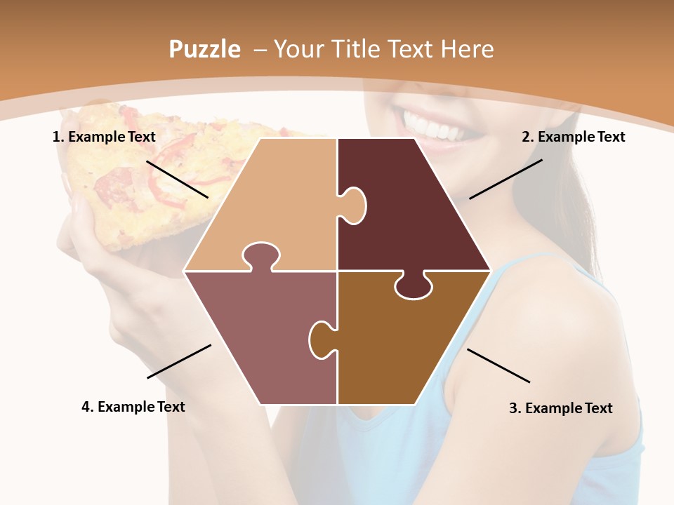 Head Shot Girl Health PowerPoint Template