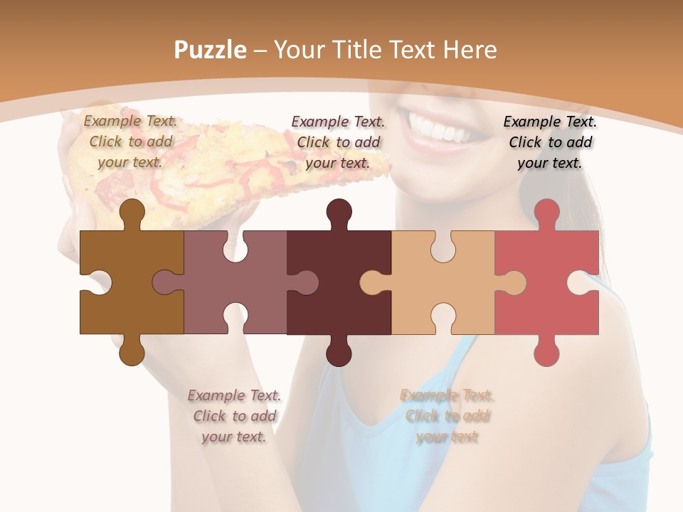 Head Shot Girl Health PowerPoint Template