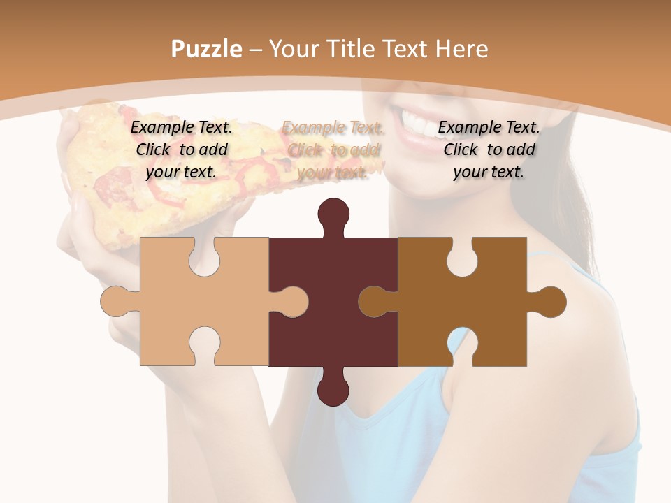 Head Shot Girl Health PowerPoint Template