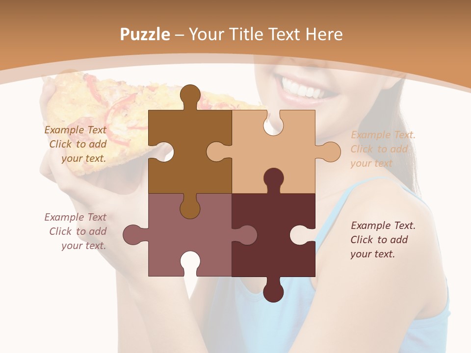 Head Shot Girl Health PowerPoint Template