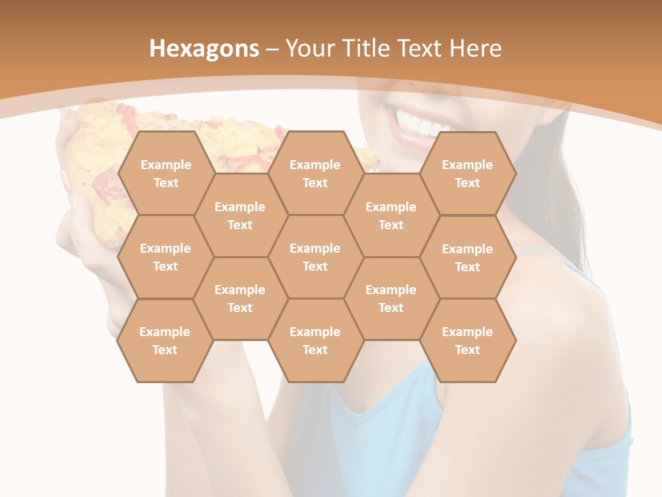 Head Shot Girl Health PowerPoint Template