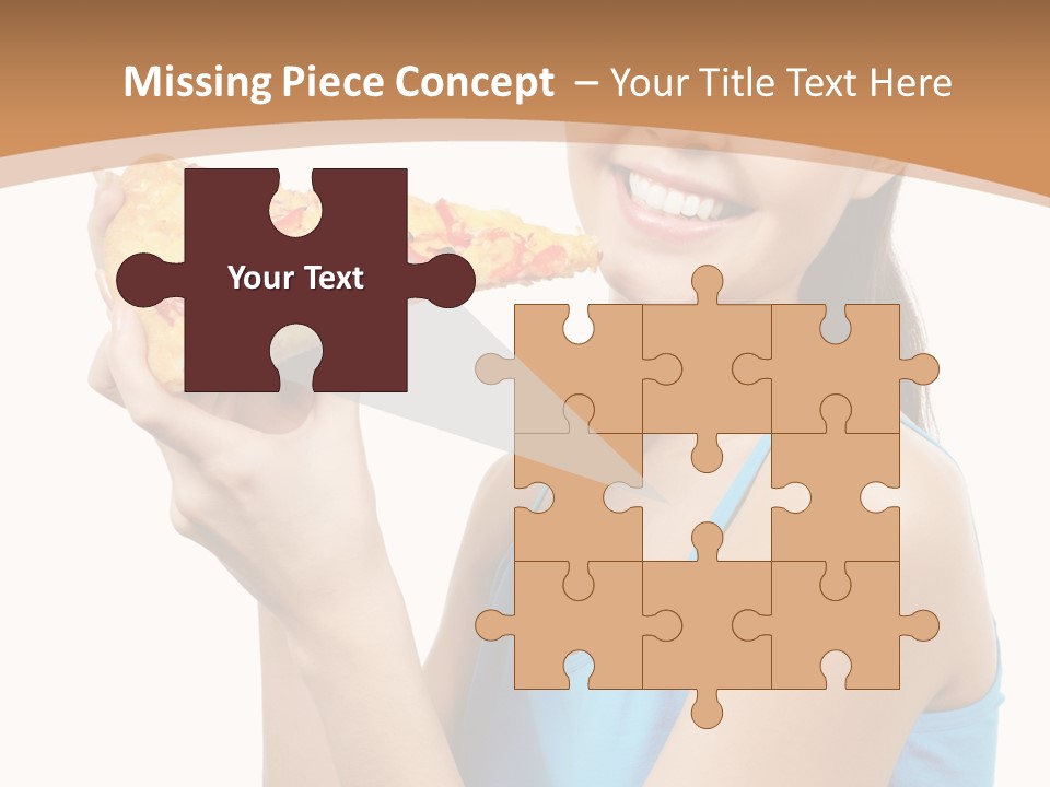 Head Shot Girl Health PowerPoint Template