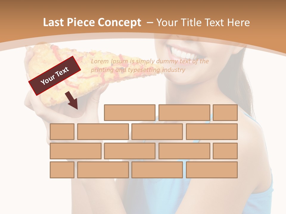 Head Shot Girl Health PowerPoint Template