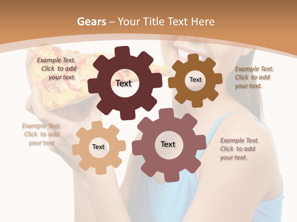 Head Shot Girl Health PowerPoint Template