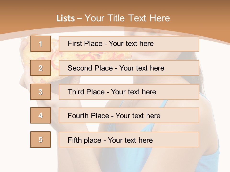 Head Shot Girl Health PowerPoint Template