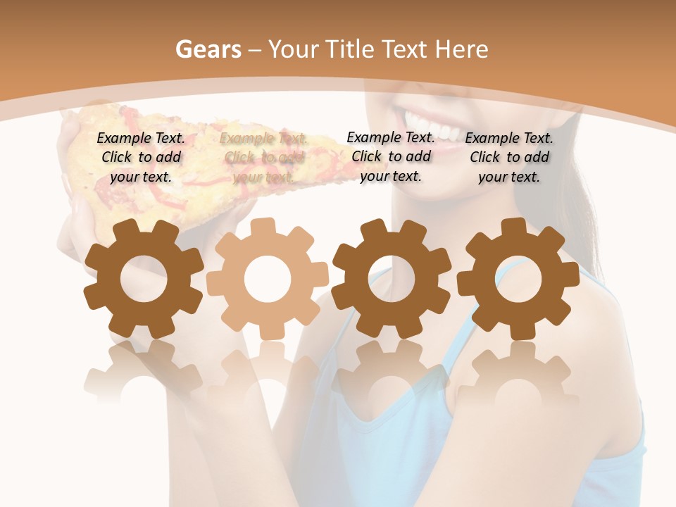 Head Shot Girl Health PowerPoint Template