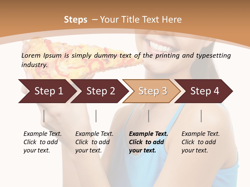 Head Shot Girl Health PowerPoint Template
