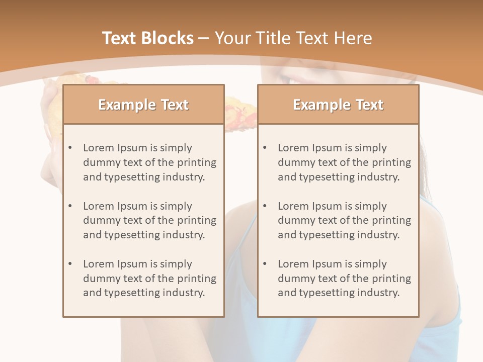 Head Shot Girl Health PowerPoint Template
