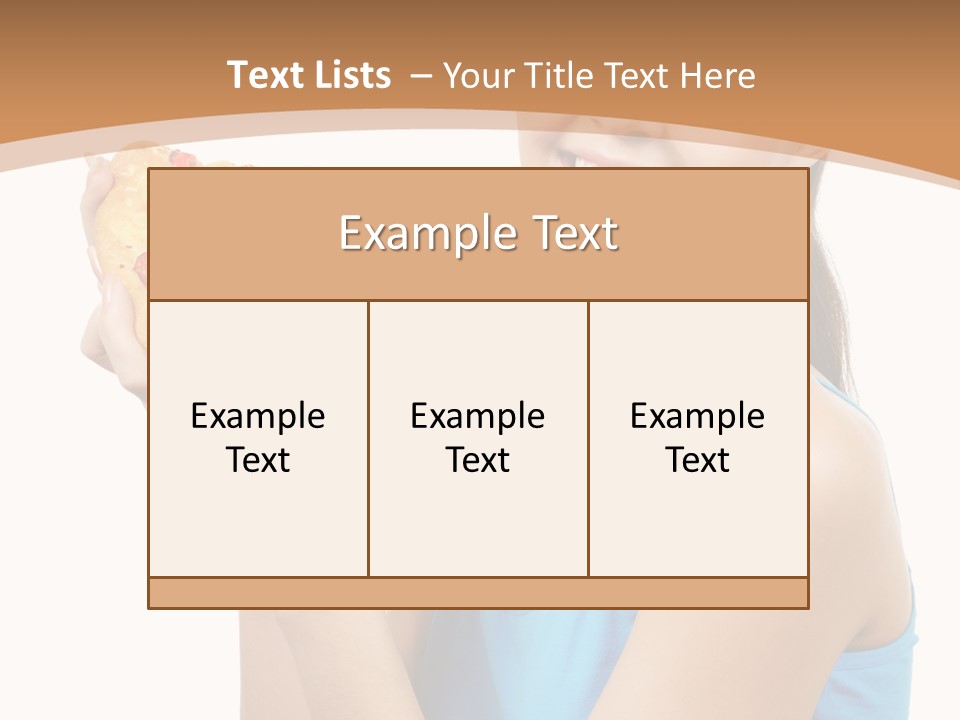 Head Shot Girl Health PowerPoint Template