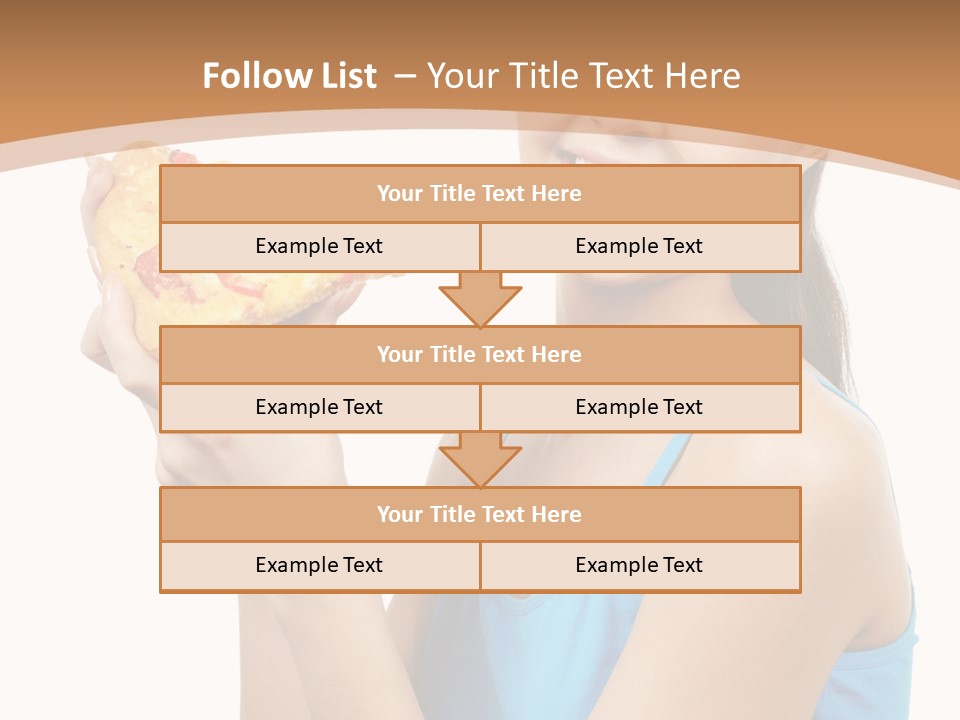 Head Shot Girl Health PowerPoint Template