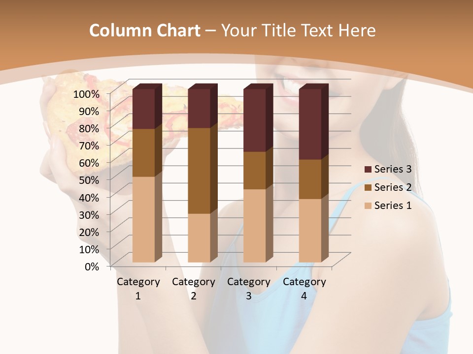 Head Shot Girl Health PowerPoint Template