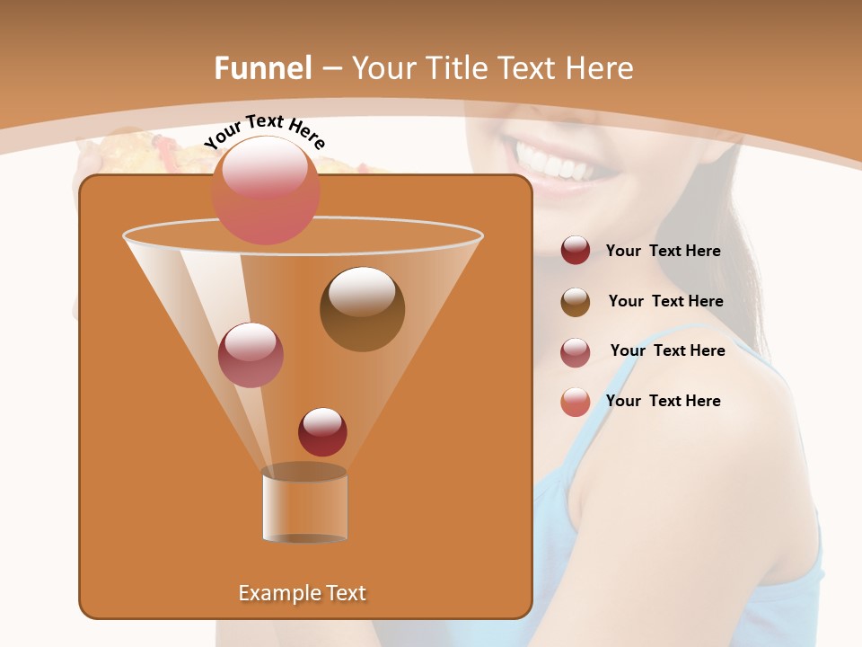 Head Shot Girl Health PowerPoint Template